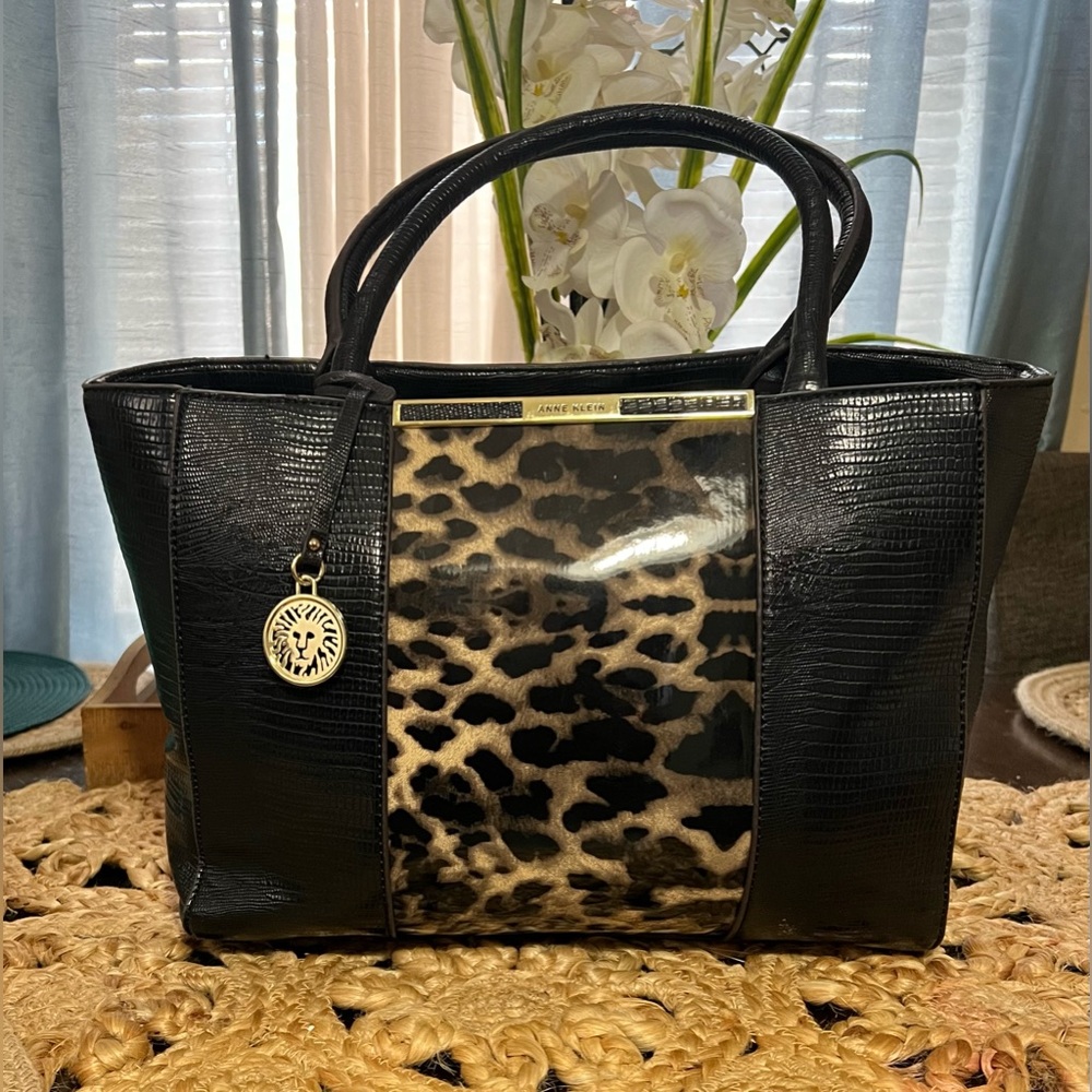🐆Anne Klein Leopard Print Tote